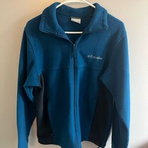 Full zip men’s Columbia fleece jacket large